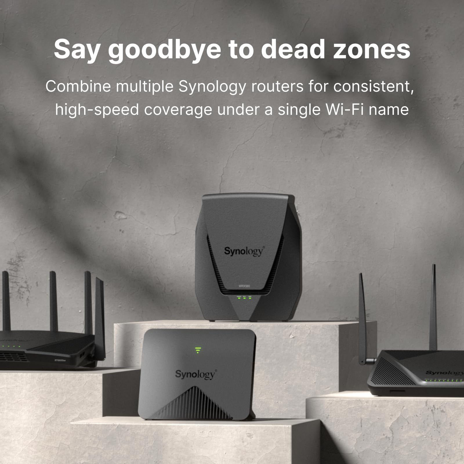 Synology WRX560 - Dual-Band Wi-Fi 6 Router, 2.5Gbps Ethernet, VLAN segmentation, Multiple SSIDs, parental controls, Threat Prevention, VPN (US Version)