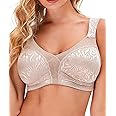 Wingslove Women's Wireless Minimizer Bra Plus Size Non-Padded Soft Full Figure Bra