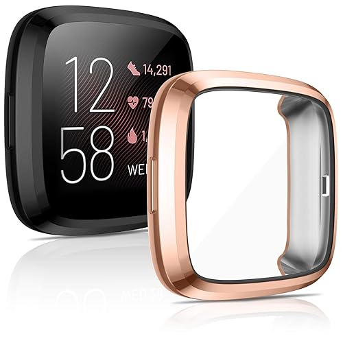 CAVN Packs Case Compatible with Fitbit Versa Screen Protector