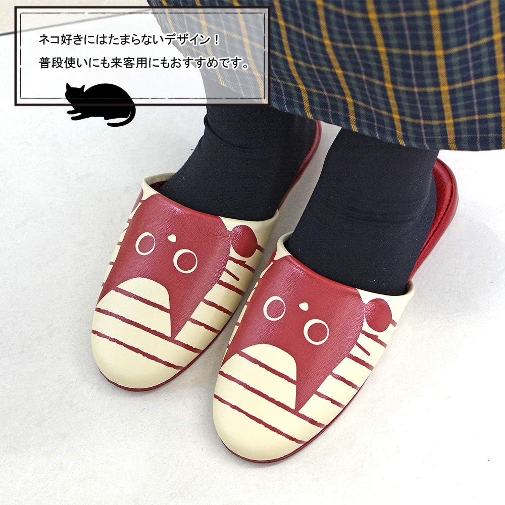 Amazon Co Jp ラガルト スリッパ ネコフェイス柄 フリーサイズ 室内スリッパ トイレ キッチン 洗面所 抗菌 防臭 はっ水 拭ける おしゃれ トイレスリッパ ビニールスリッパ お手洗い 便所 レストルーム レディース 男女兼用 カカトふっくら履きやすい かわいい 前とじ