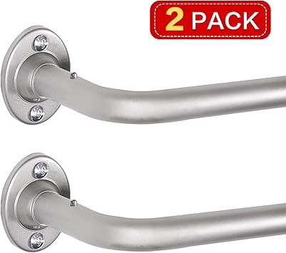 28 To 48 Amazonbasics Room Darkening Curtain Rod Nickel 28 Free