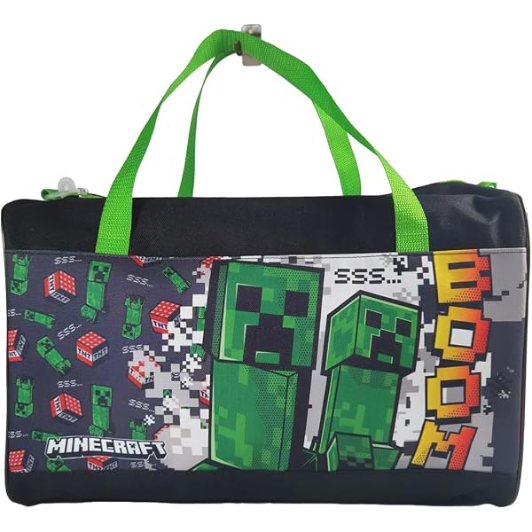 Sac De Sport Minecraft Pour Garçon | Sac à Dos Jeu Vidéo | Cadeau Fan De Minecraft