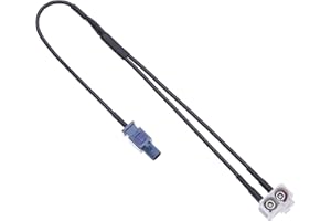 Diversity Car Antenna Adapter Fakra Plug to Type B Double Socket by Keple, OEM Vehicle Aerial GPS Navigation Adaptor for Car Models with RNS, RCD GPS Navigation