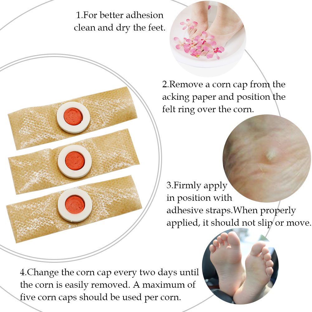 Corn Remover Pads, Corn Removal, Corn Remover, Corn Wart Remover, Corn Callus Remover, It is a Better Solution for People Who Suffer The Pain of Corn, 12Pcs/Box : Beauty