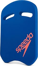Speedo Unisex Kickboard Comfortable Waterproof Design Fluro Tangerine Blue Flame view 3