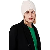 Style Republic Women’s 100% Pure Cashmere Fully Ribbed Beanie