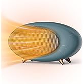 Lmkeji Space Heater, Portable Desk Heater 600W for Home Office, Olive Green | Fast Heating, Overheat &amp; Tip-Over Protection. Quiet. Compact for Bedroom, Table, Home Office Use