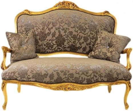 Casa Padrino Barock Sofa Grau Khaki Muster Gold Italienischer Stil Barock Mobel Amazon De Kuche Haushalt