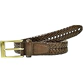 Dockers Men’s Leather Braided Fully Adjustable Belt