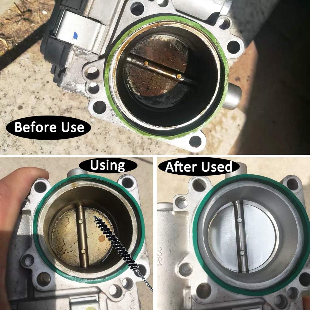 GIDIBII Carburetor Carbon Dirt Jet Remove Cleaner, 13 Cleaning Wires Set with 10 Cleaning Needles, 5 Nylon Brushes Tool Kit for Motorcycle ATV Moped Welder Carb Chainsaw Spray Guns Torch Tips: Automotive