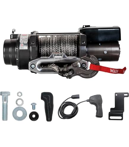 Amazon.com: WARN 106175 M8274-S Winch with Spydura Synthetic Cable