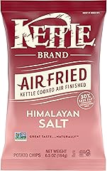 Kettle Brand Potato Chips, Air Fried Himalayan Salt Kettle Chips, 6.5 Oz Bag