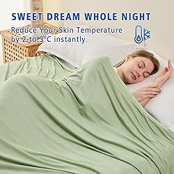 EMME Cooling Throw Blanket for Couch Sofa, Thin