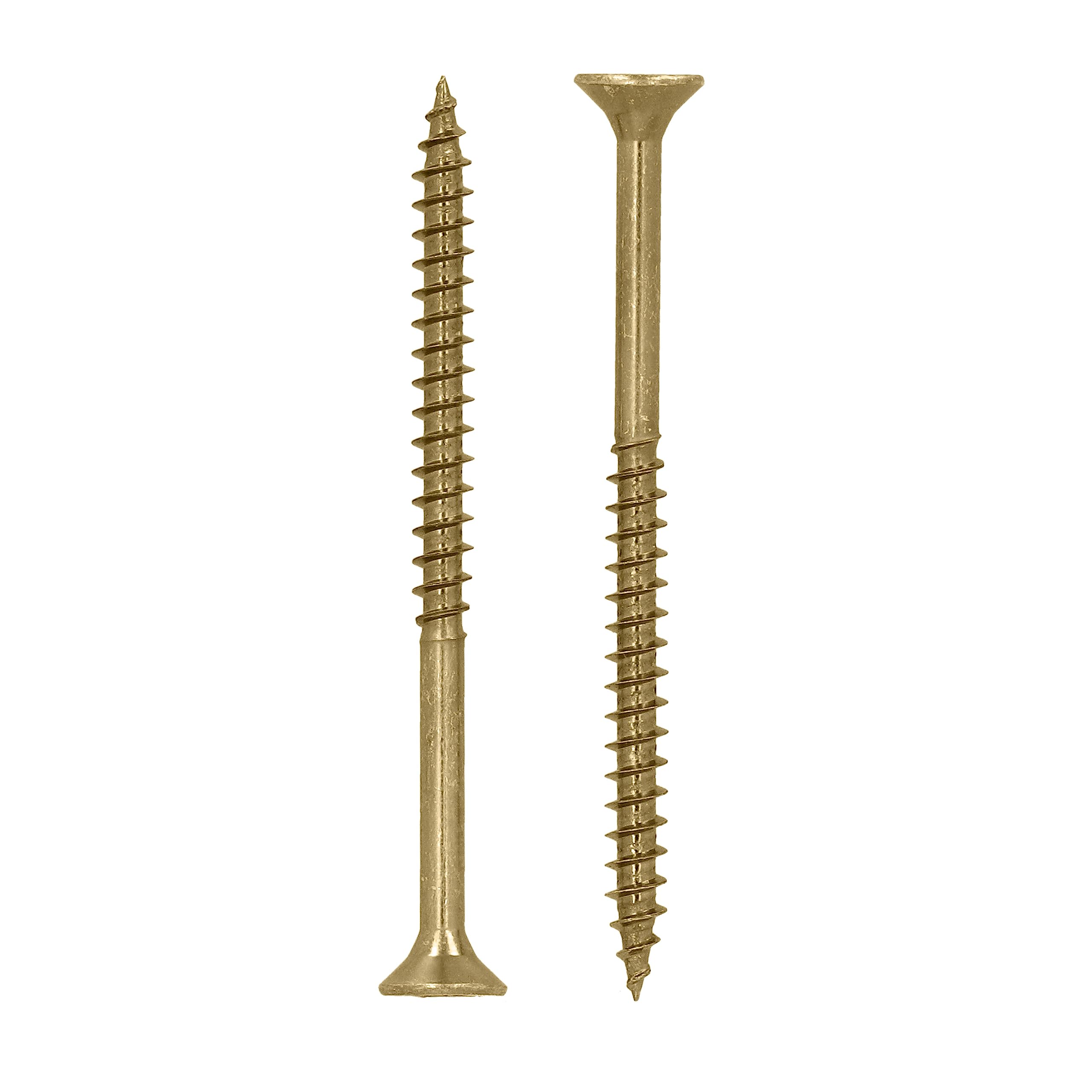 HELPMATE - Universal screws, countersunk head, 5.0x70, yellow passivated - 180 pieces Wood screws with T-drive and partial thread - Chipboard screws for indoor use and protected outdoor areas