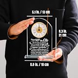 Ornalrist Happy 90th Birthday Glass Keepsake Clock Gift view 3