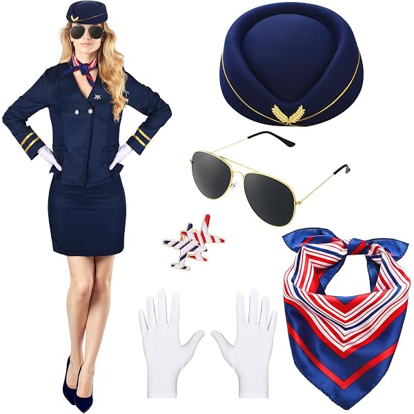 Accorios de ropa de azafata para mujer, disfraz de azafata, sombrero de azafata, uniforme de negocios para Cosplay de azafata - AliExprs 200000532 Accorios de ropa de azafata para mujer, disfraz de azafata, sombrero de azafata, uniforme de negocios para Cosplay de azafata - AliExprs 200000532
