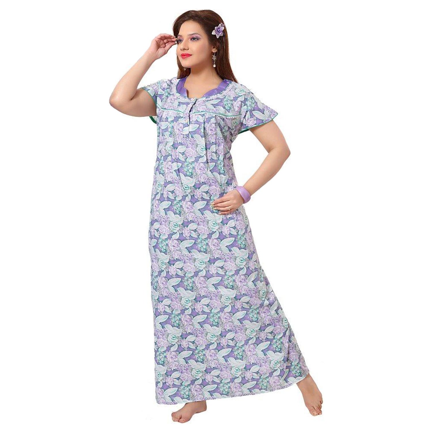 nighty gown cotton