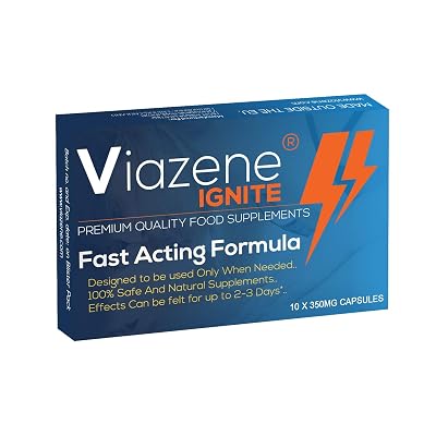 Complément Viazene Ignite - 12 Gélules Aphrodisiaque Naturel (Ginseng, Goji) - Vitalité Masculine