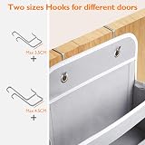 ManGotree Over Door Storage Organizer 4 Pockets Grey PVC Windows view 8