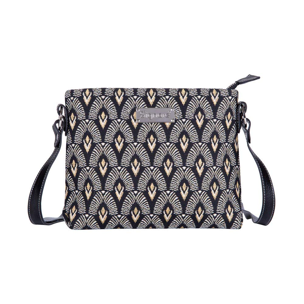 Signare Tapestry Crossbody Bag Small Shoulder Bag for Women with Fashion Pattern Design (Art Decor - Luxor, XB02-LUXOR)