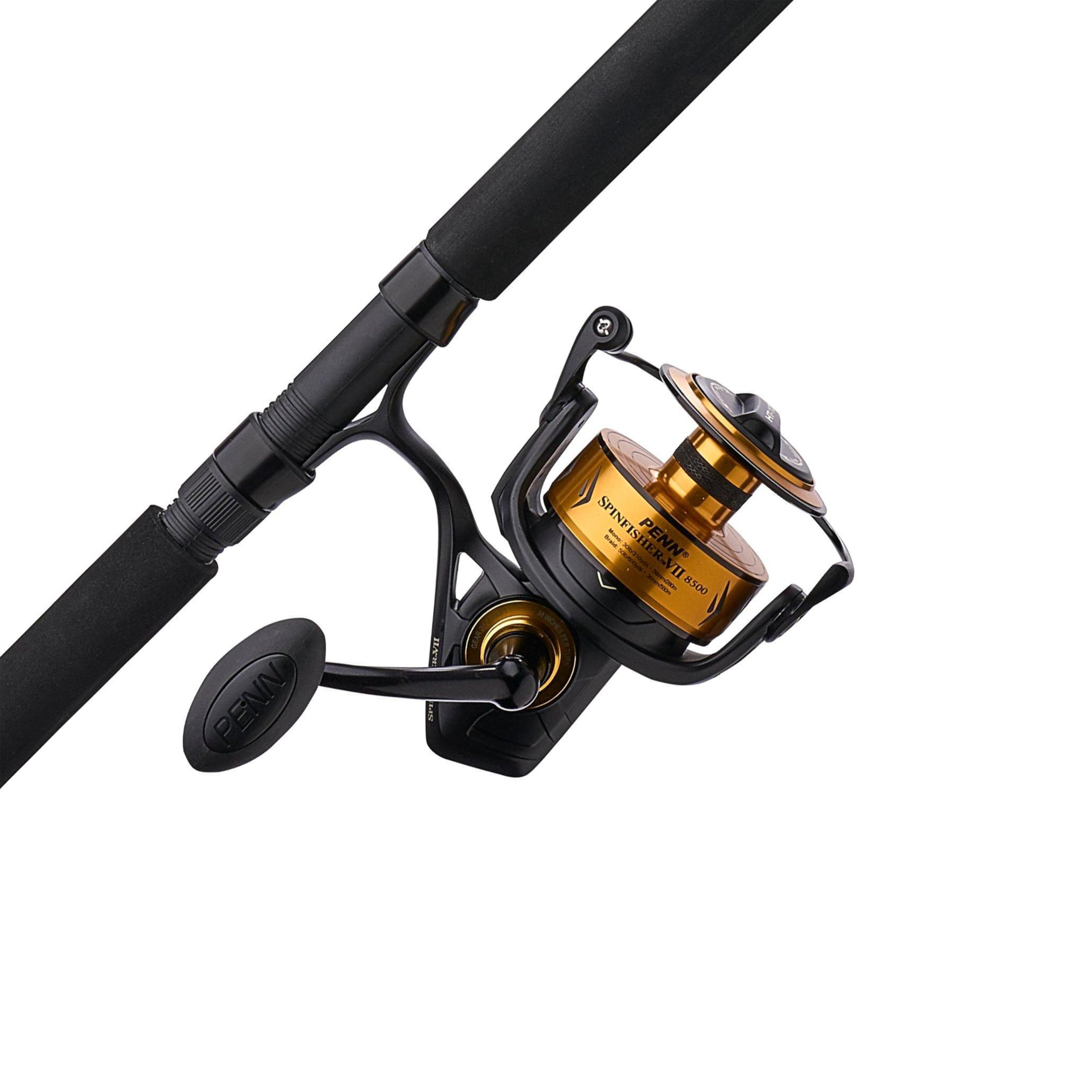 Photo 1 of *Major Damaged - Check clerk notes*
PENN 7' Spinfisher VII Spinning Fishing Rod & 8500 Reel Combo, 20-40lb Line Rating, Heavy Power, IPX5 Sealing, CNC Gear Technology with Brass Main Gear