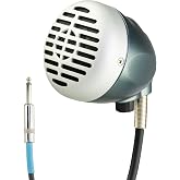 Superlux D112/C Dynamic Harmonica Microphone, Volume Control, 6m Cable | For blues harp players on stage or in rehearsal; ergonomic grip, volume control and fixed 6m cable connect to guitar amps