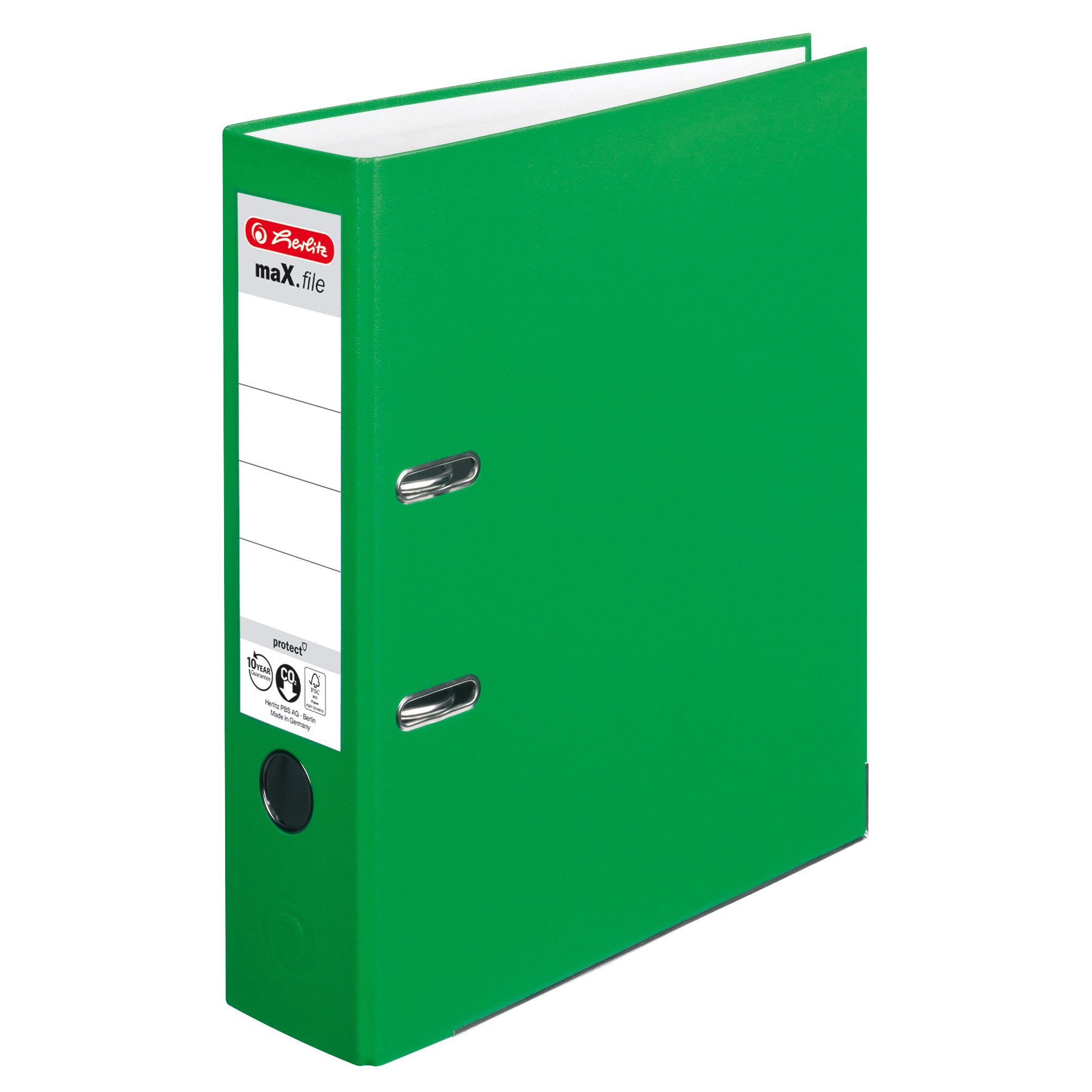 Herlitz 5480306 Lever Arch File A4 8 cm Light Green