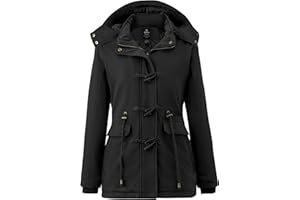 wantdo Women's Winter Thicken Jacket Cotton Coat with Removable Hood