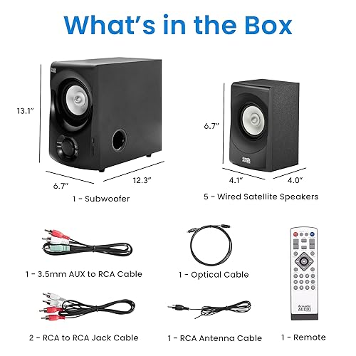 Acoustic Audio Home Theater Sound Bar Rca Acoustic Audio AA5171
