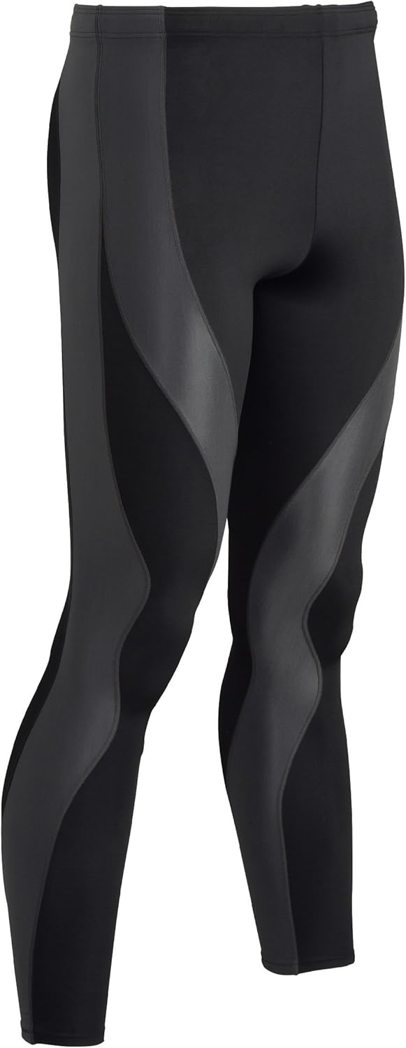 CWX Men's Perform X Tight Running Pants, Black/Dark Grey