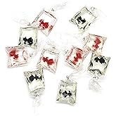 Meawaho 10PCS Resin Goldfish Shape Charms, Black Goldfish with Water Bag Charms, Creative Fish Charm Pendants for Keychains Earrings DIY Jewelry Making Crafts Supplies