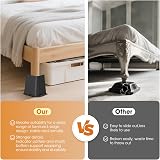 MYMULIKE Bed Risers 6 Inch Heavy Duty L Shaped Design 6000 lbs 4 Pack view 6