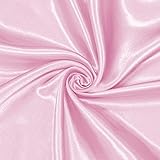 Homiest Pink Satin Fabric by The Yard, 1 Yard x 58