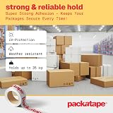 Packatape 6 Rolls Brown Packaging Tape 48 mm x 66 m - Heavy Duty view 6