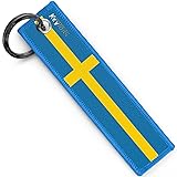 KEYTAILS Keychains, Premium Quality Sweden Flag Key