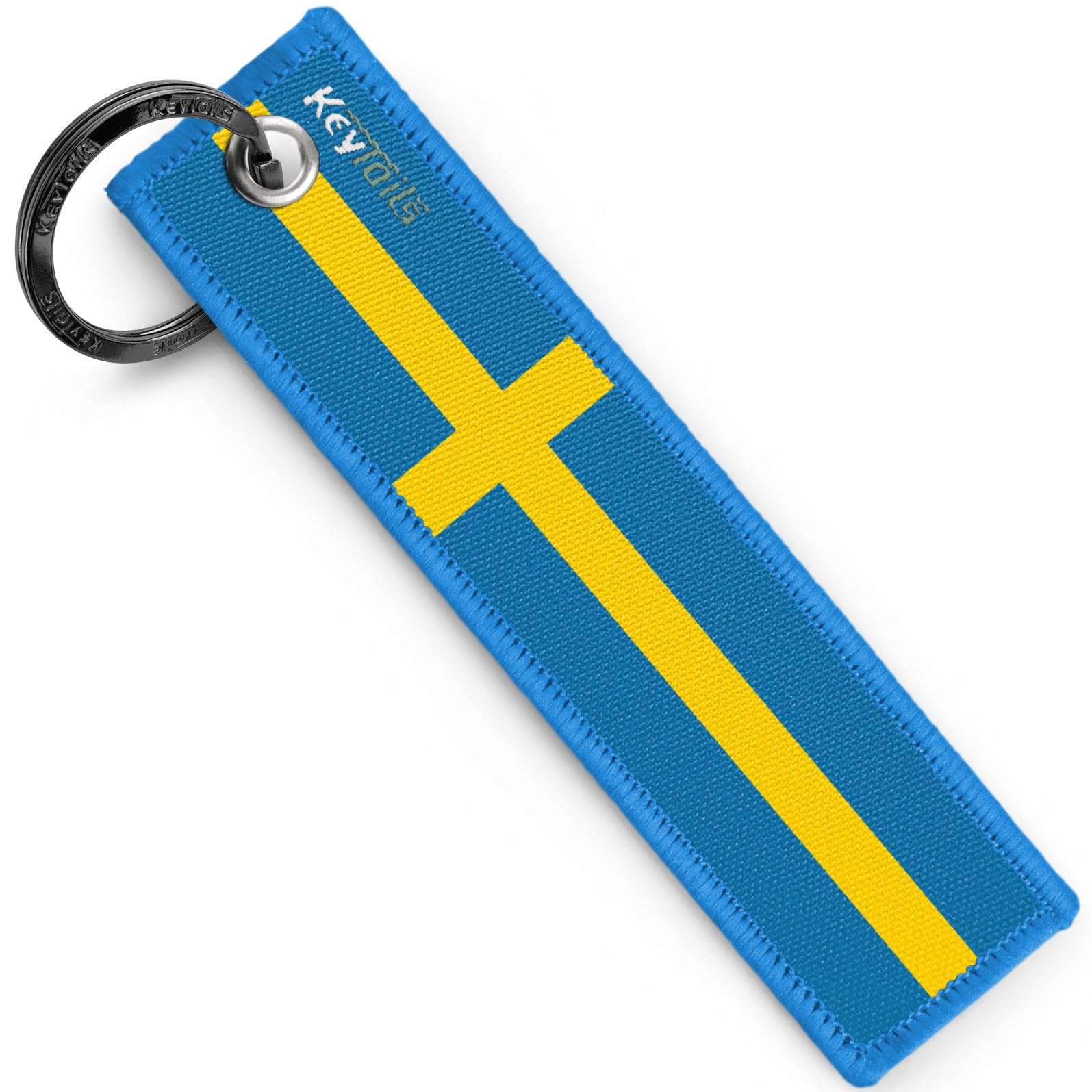 KEYTAILS Keychains, Premium Quality Sweden Flag Key