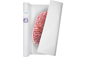 IDL Packaging 24" x 1800" (150 feet) - Mini Freezer Paper Roll for Meat and Fish - Plastic Coated Freezer Wrap for Maximum Protection - Safer Choice Than Wax Paper - Wrapping and Freezing Food
