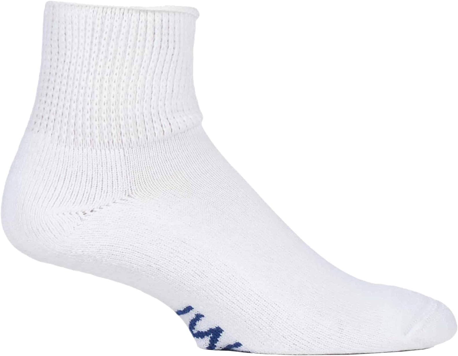 IOMI3 Pairs Extra Wide Cotton Cushioned Short Ankle Diabetic Socks for Swollen Feet and Legs
