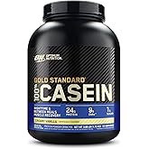 Optimum Nutrition Gold Standard 100% Micellar Casein Protein Powder, Slow Digesting, Helps Keep You Full, Overnight Muscle Recovery, Creamy Vanilla, 4 Pound (Packaging May Vary)