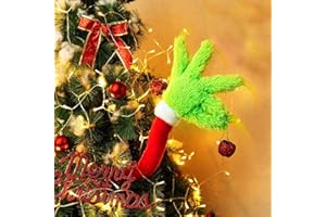 Christmas Tree Decorations, Furry Green Elf Arm Decorations, Christmas Tree Hanging Ornament Winter Party Supplies, Xmas Holi