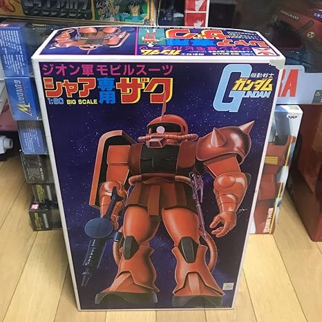 Amazon バンザイマーク 万歳 機動戦士ガンダム ガンプラ 旧キット 旧バンダイ 1 60スケール ジオン軍モビルスーツ シャア専用ザク Sooo プラモデル 通販