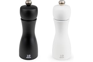 Peugeot 2/24260 Tahiti 6 Inch Black Pepper Mill and White Salt Mill Set