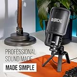 RØDE NT-USB USB Condenser Microphone with Pop Filter Tripod Studio Quality view 5