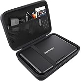 Khanka Hard Travel Case Replacement for DBPOWER 11.5" / 12" Portable DVD Player, Case Only (Black)