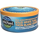 Wild Planet Wild Albacore Tuna, Canned Tuna, Sustainably Pole & Line Caught, Non-GMO, Kosher - 142g