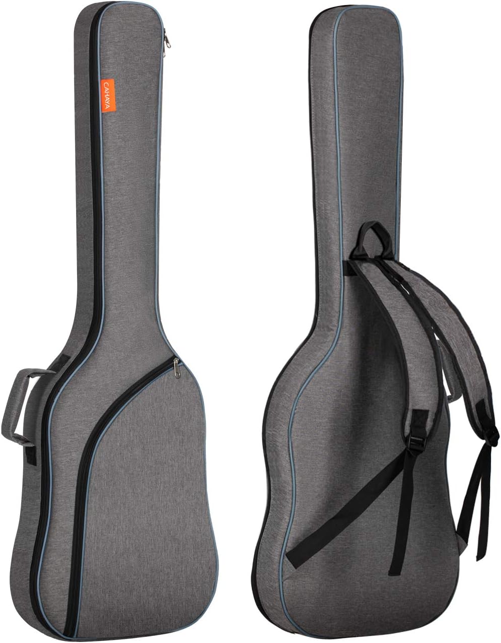 CAHAYA Electric Bass Case Gig Bag Backpack 8mm Padding Grey CY0202-1