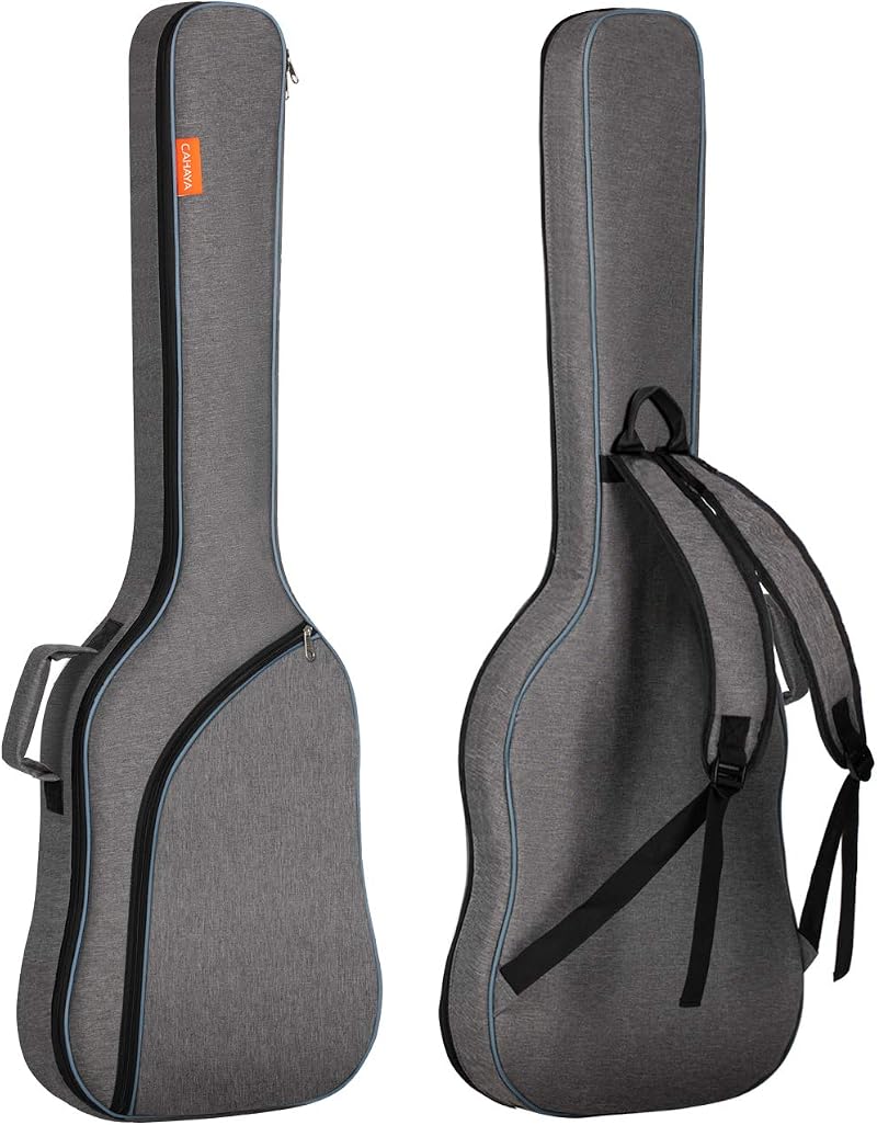 CAHAYA Electric Bass Case Gig Bag Backpack 8mm Padding Grey CY0202-1