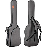 CAHAYA Electric Bass Guitar Bag Backpack Padded Gig Bag 0.3 inch Padding Soft Case Lightweight