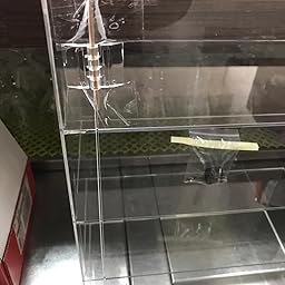 PC3721® 1 Vitrina de 3 estantes de acrílico Transparente de Alto ...