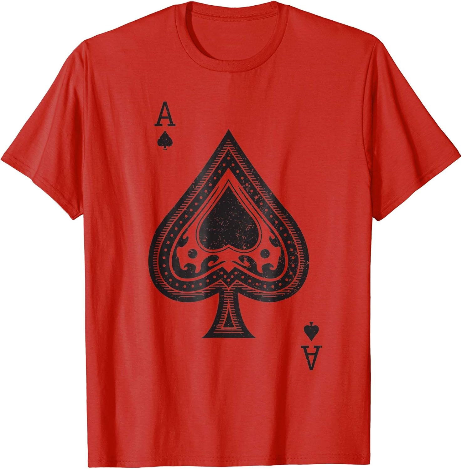 Ace of Spades Shirt for Men & Women Distressed Black